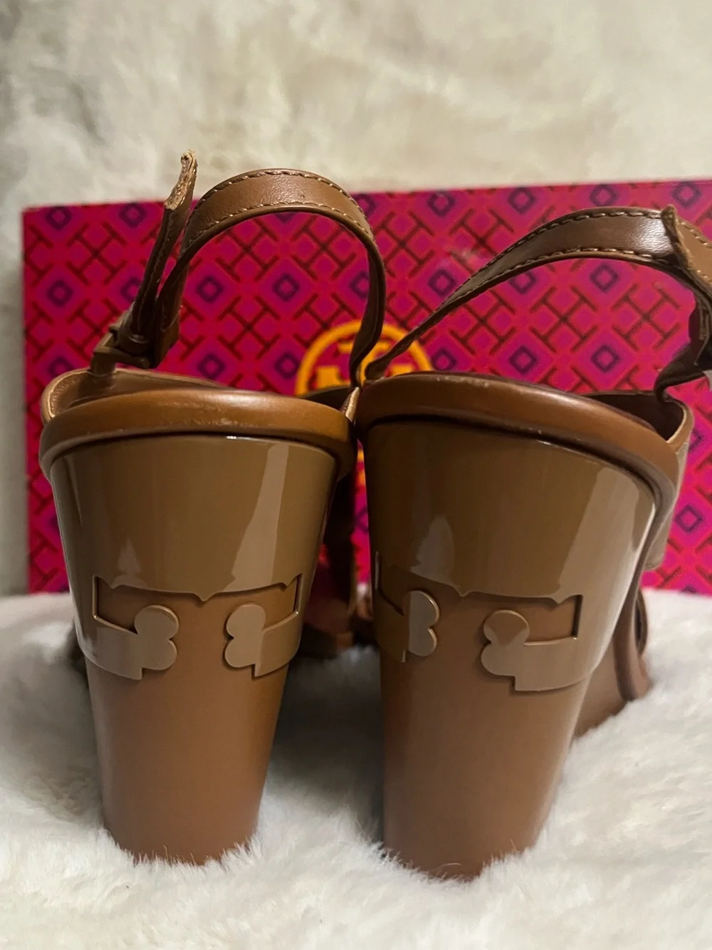 Tory Burch Gabrielle leather wedge sandals